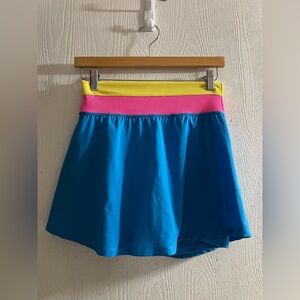Beach Riot Yellow Pink Blue sport skirt Women Sz Small
